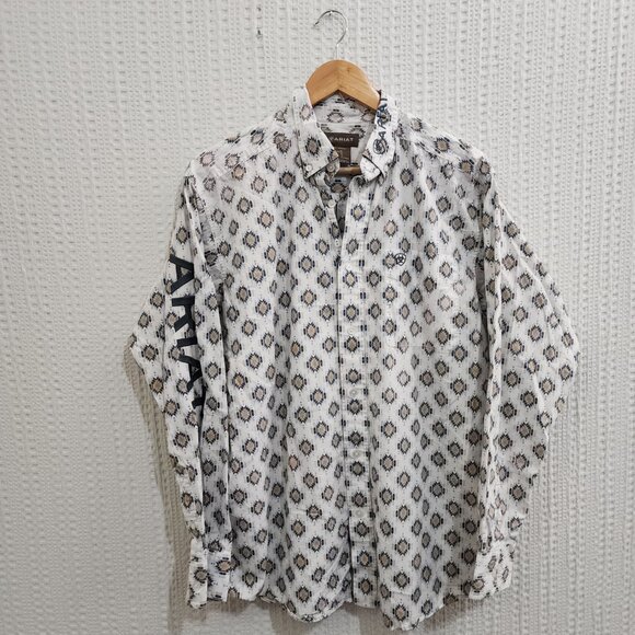 Ariat Men's Team Warner Classic Embroidered Shirt Size Medium - Picture 3 of 16